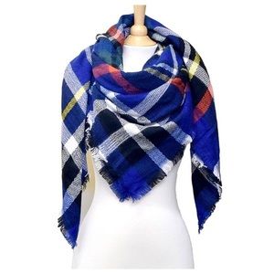Blue Blanket Scarf